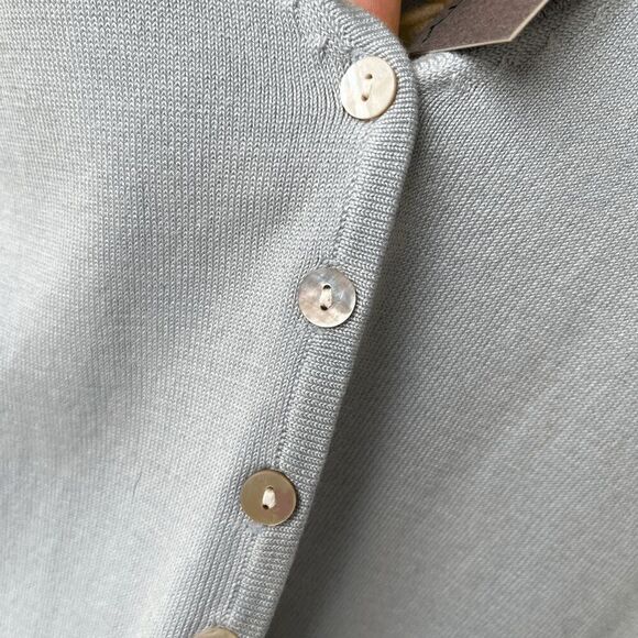 Lucidity NWT 80% Silk Embroidered Mesh Cardigan L Romantic Vintage Luxury - Picture 6 of 8